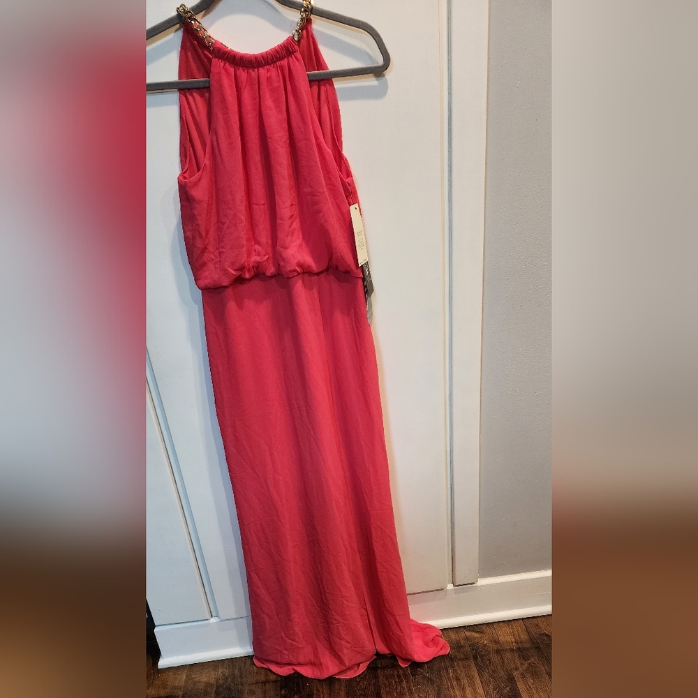 VINCE CAMUTO NWT Chain Detail Blouson Gown Size 2